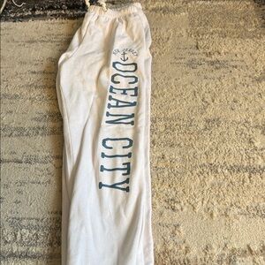 Ocean City White Sweatpants
